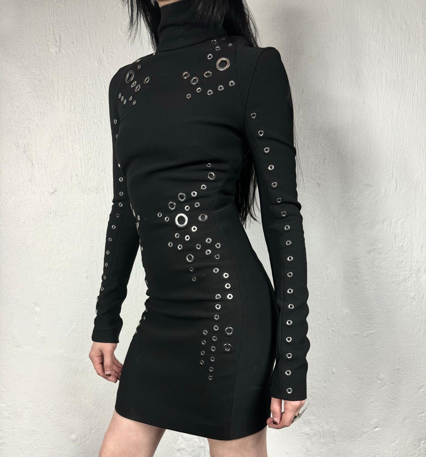 MUGLER PRE-FALL 2015 GROMMET DRESS