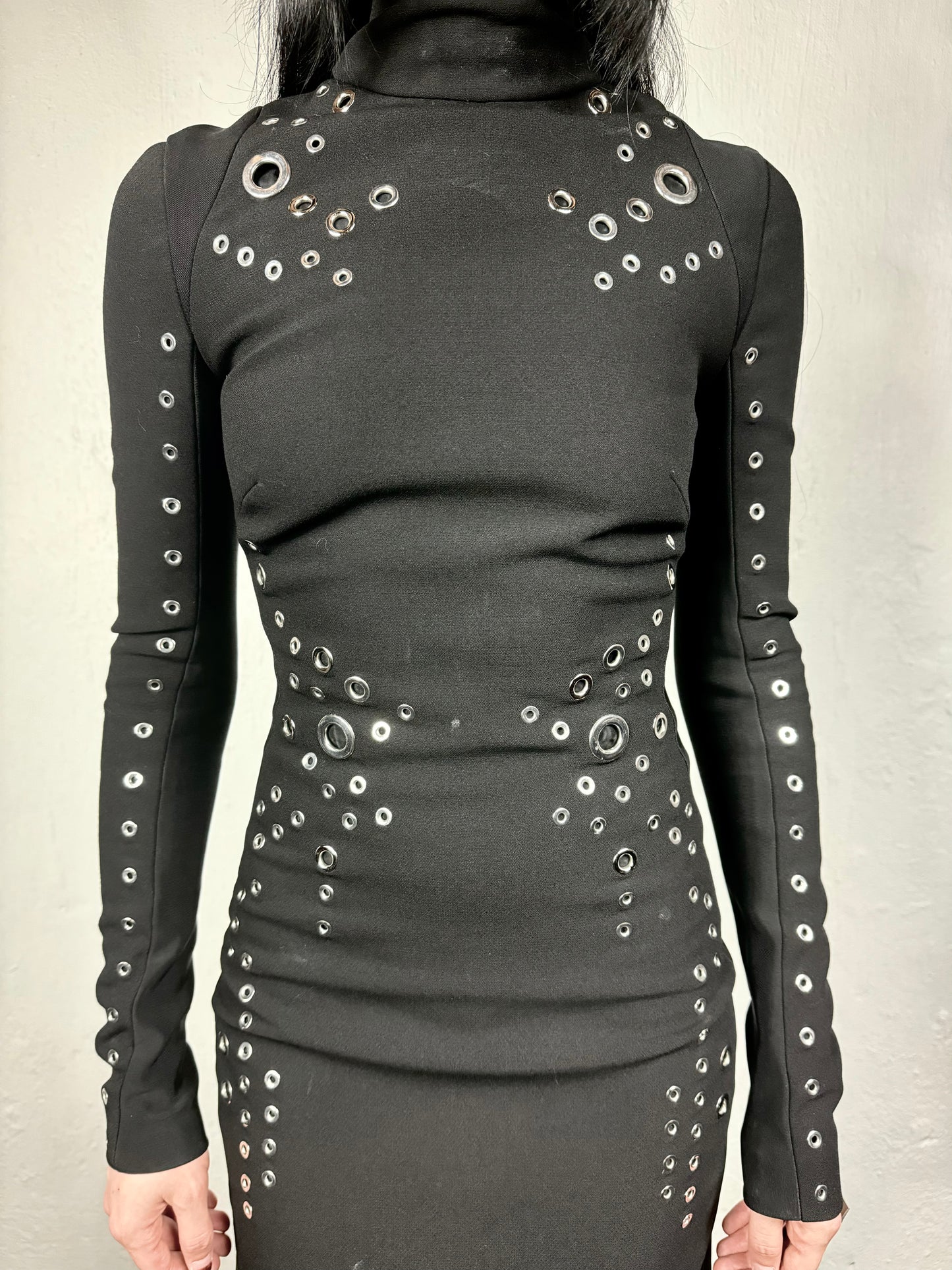 MUGLER PRE-FALL 2015 GROMMET DRESS