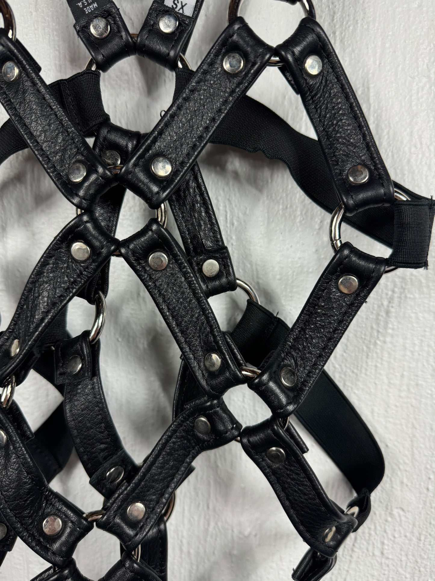 LEATHER HARNESS BODYSUIT